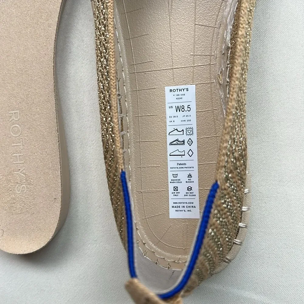 Rothy's The Espadrille Gold Stripe - Picture 16 of 17